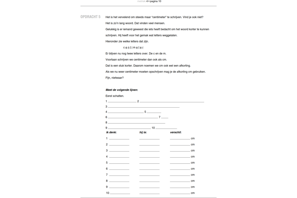 Blokboek Metriek groep 4 (5 stuks)