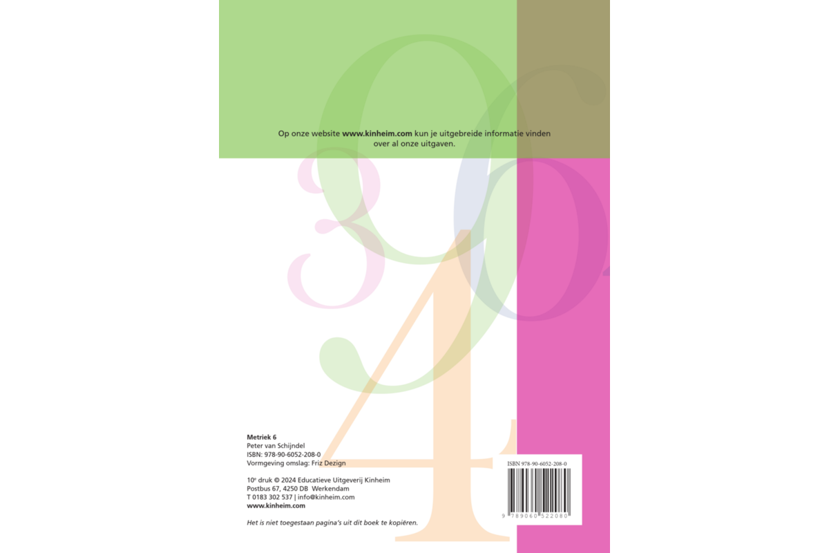 Blokboek Metriek groep 6 (5 stuks)
