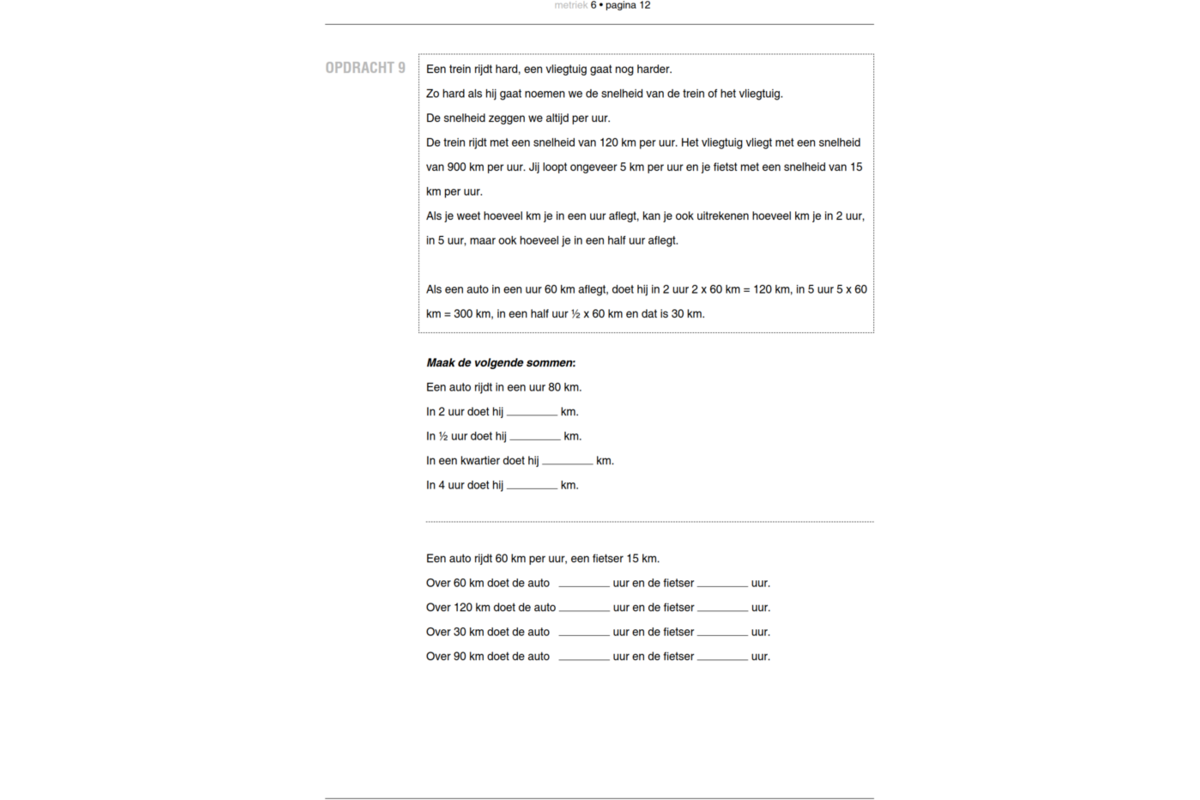 Blokboek Metriek groep 6 (5 stuks)