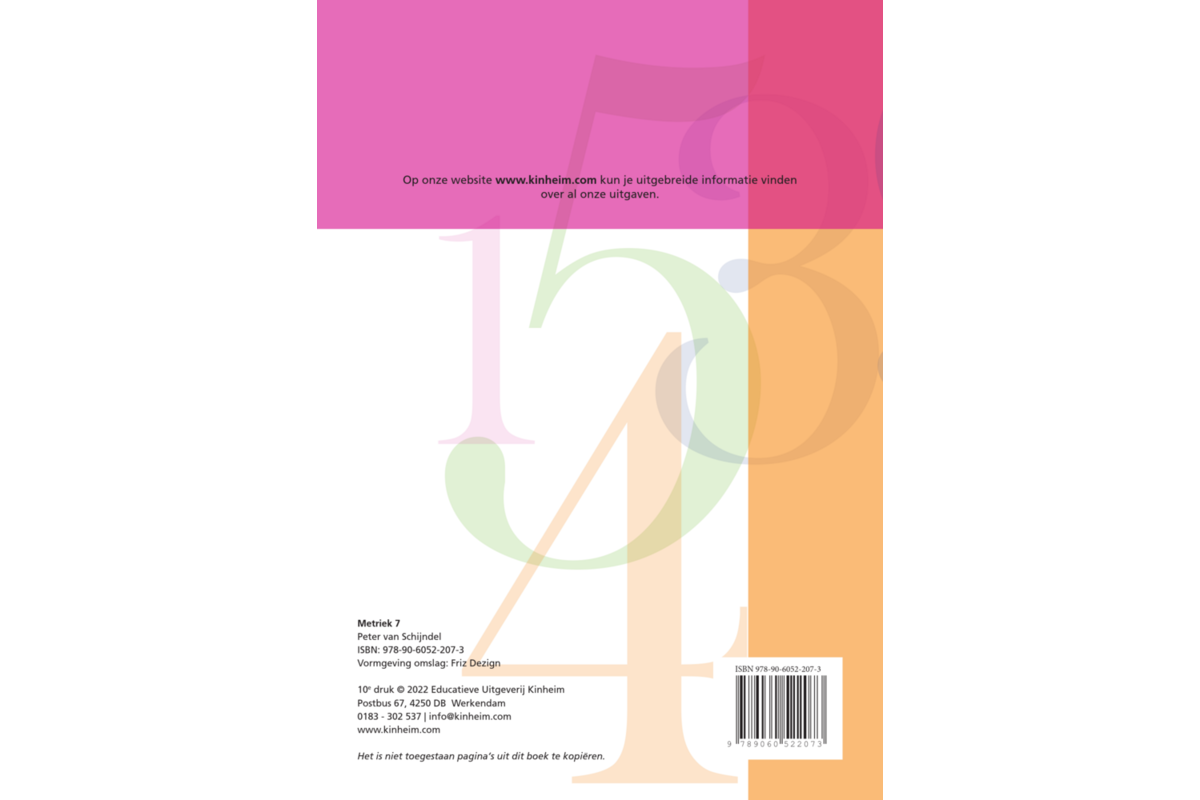 Blokboek Metriek groep 7 (5 stuks)