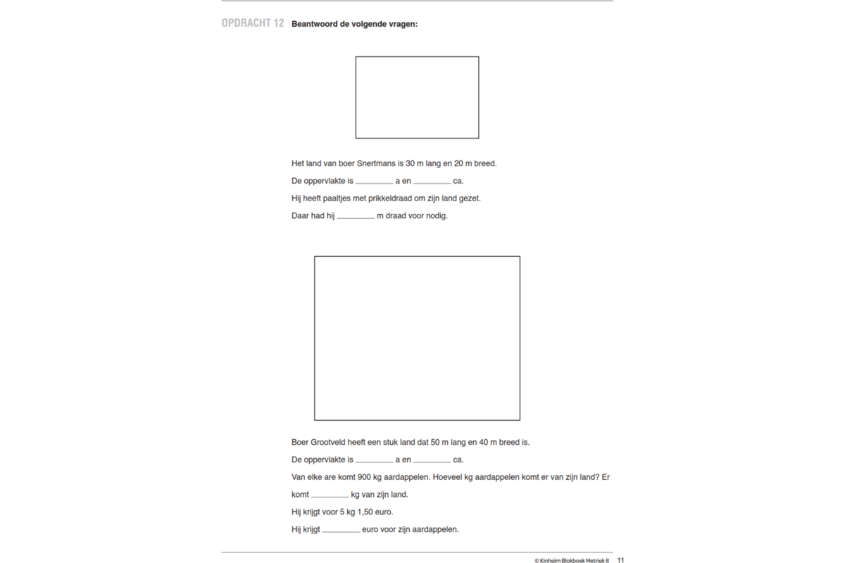 Blokboek Metriek groep 8