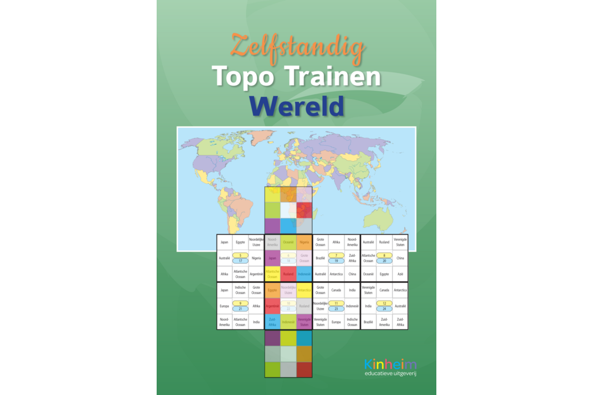 Zelfstandig topo trainen Wereld (5 stuks)