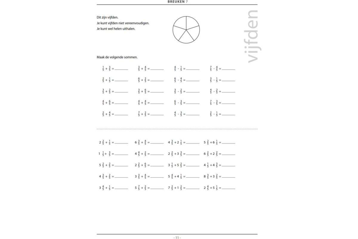 Breuken groep 7 (5 stuks)