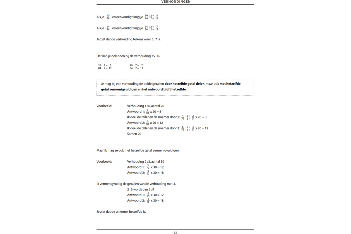 Verhoudingen (5 stuks)
