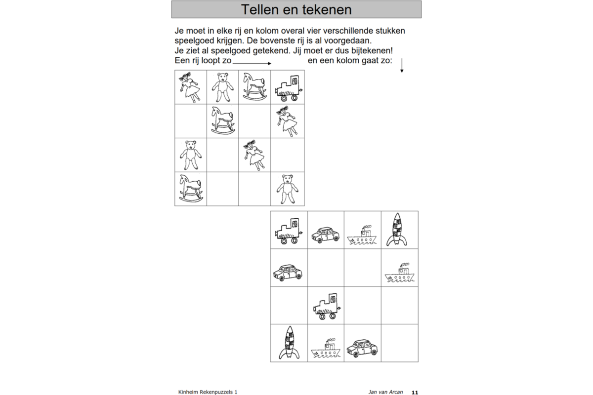 Rekenpuzzels 1 (5 stuks)