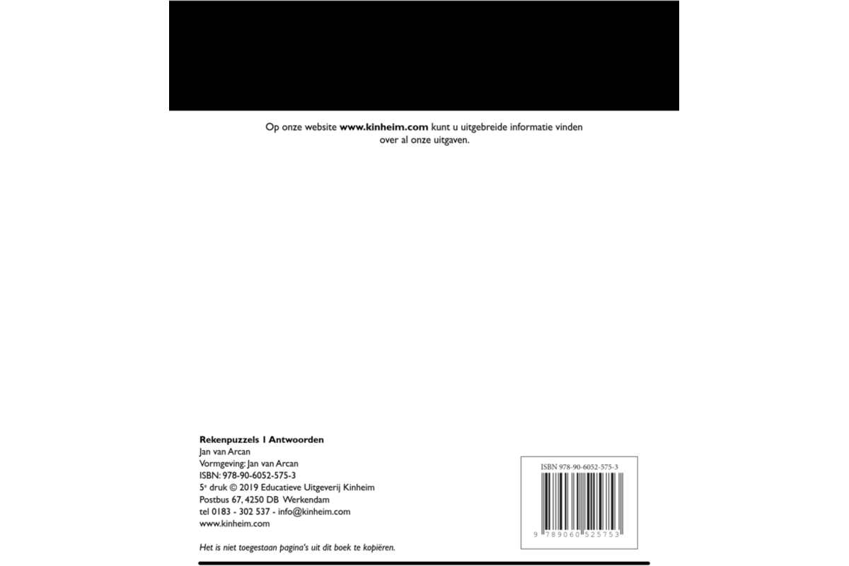 Rekenpuzzels 1 antwoorden