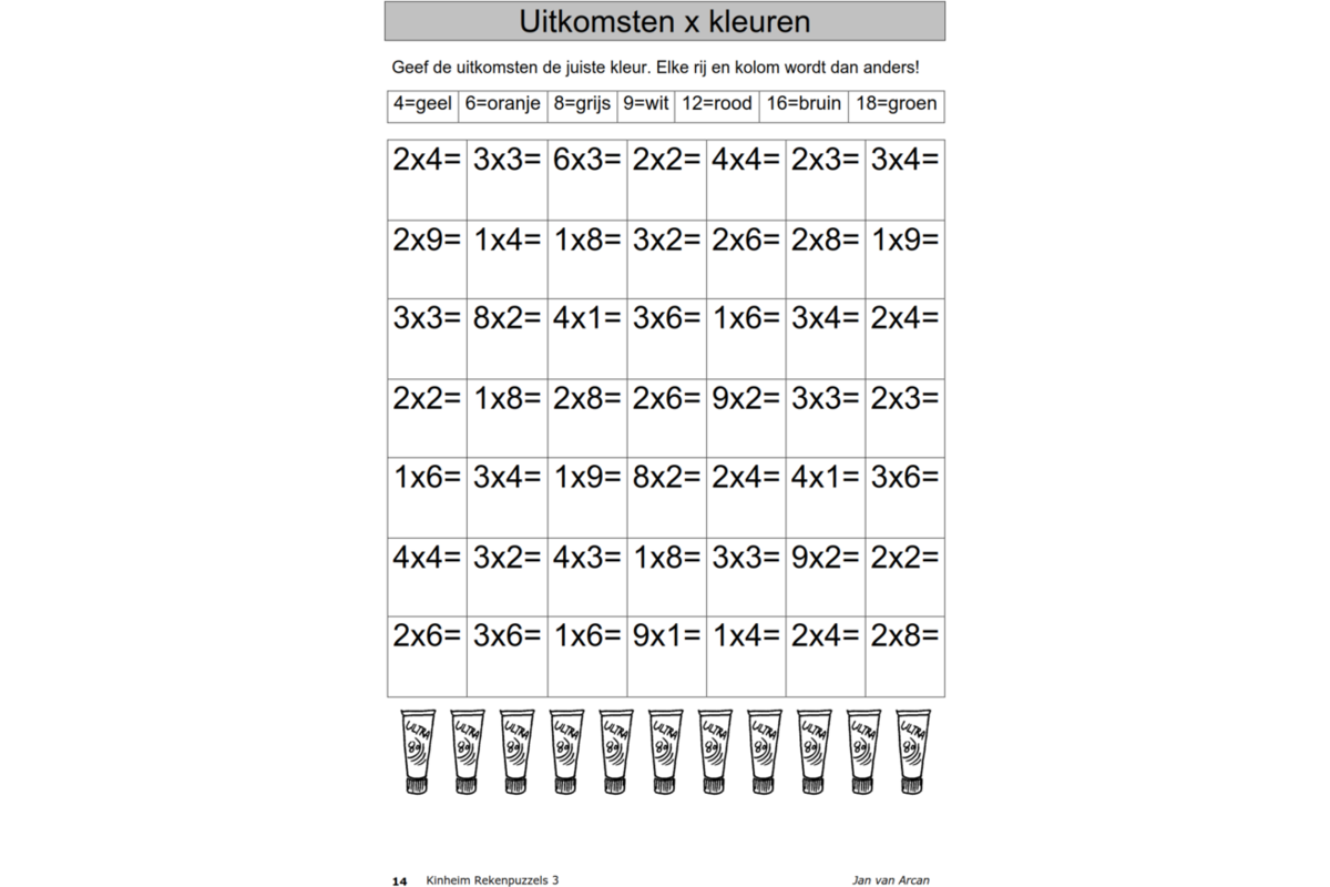 Rekenpuzzels 3 (5 stuks)