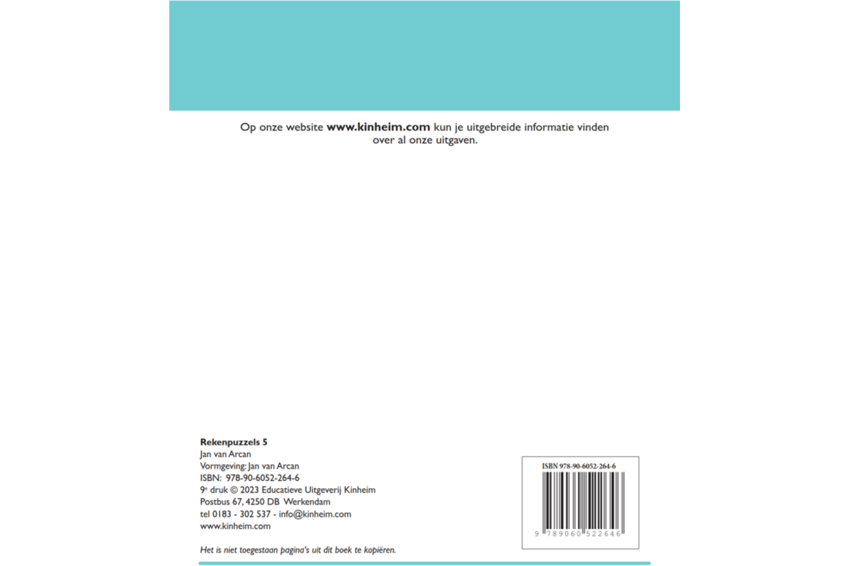Rekenpuzzels 5 (5 stuks)
