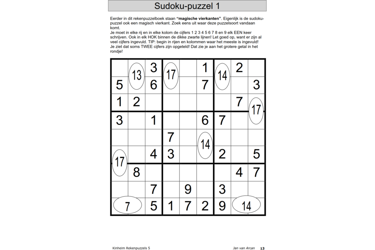 Rekenpuzzels 5 (5 stuks)