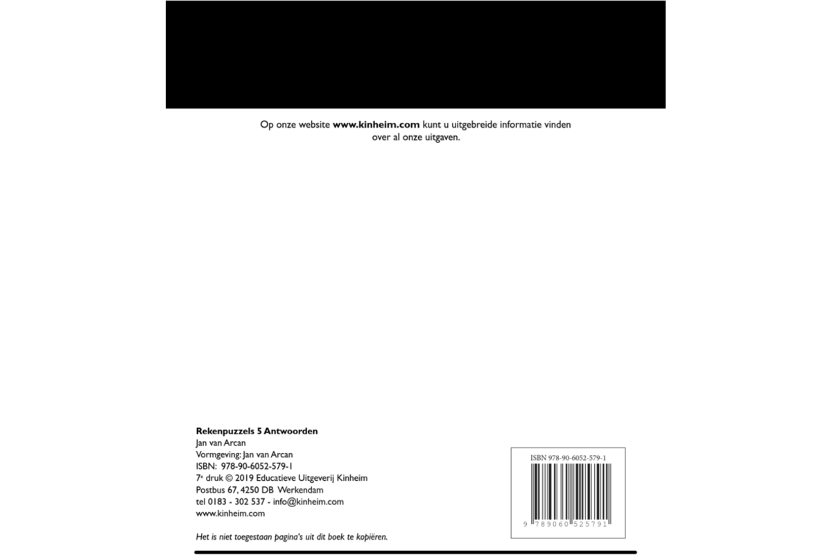 Rekenpuzzels 5 antwoorden