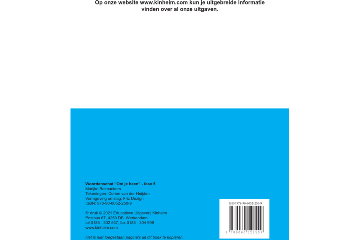 Woordenschat fase 5 (5 stuks)