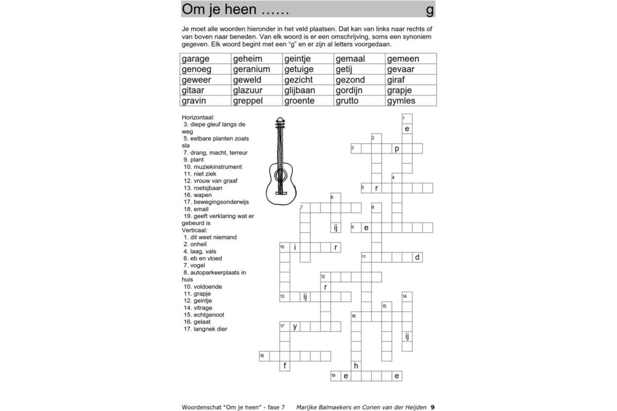 Woordenschat fase 7 (5 stuks)