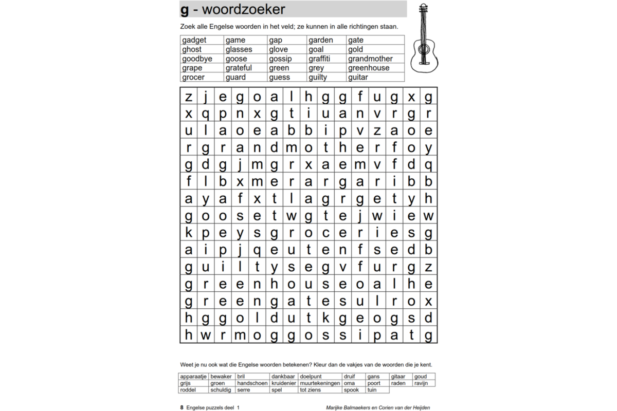 Engelse puzzels 1 (5 stuks)