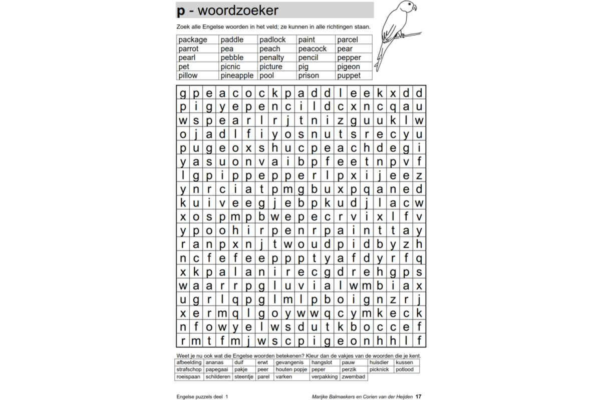 Engelse puzzels 1 (5 stuks)