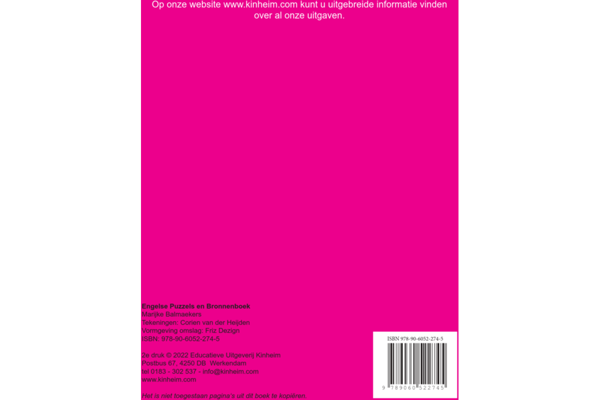 Engelse puzzels bronnenboek (5 stuks)