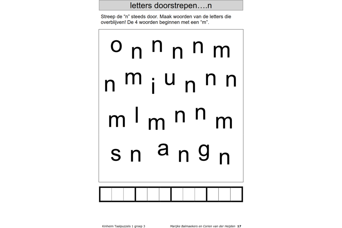 Taalpuzzels 1 groep 3 (5 stuks)
