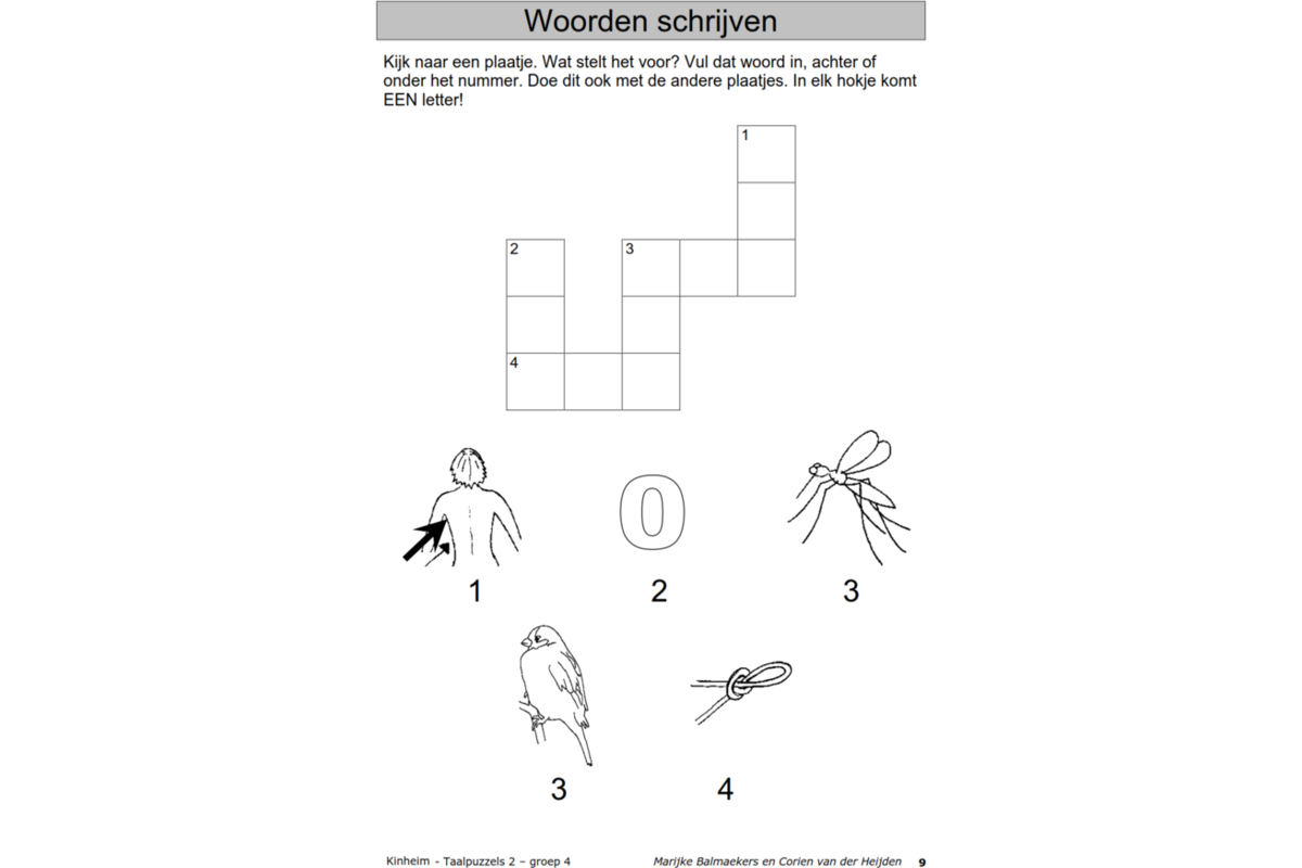 Taalpuzzels 2 groep 4 (5 stuks)