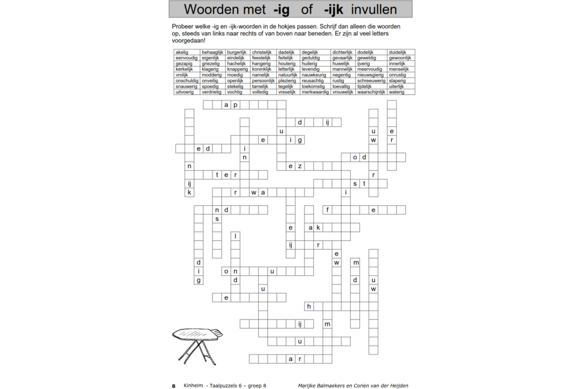 Taalpuzzels 6 groep 8