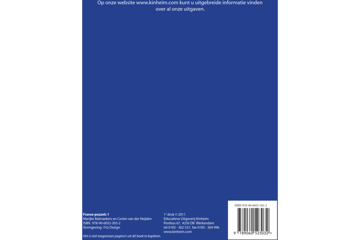 Franse puzzels 1 (5 stuks)