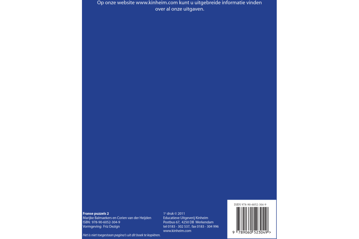 Franse puzzels 2 (5 stuks)