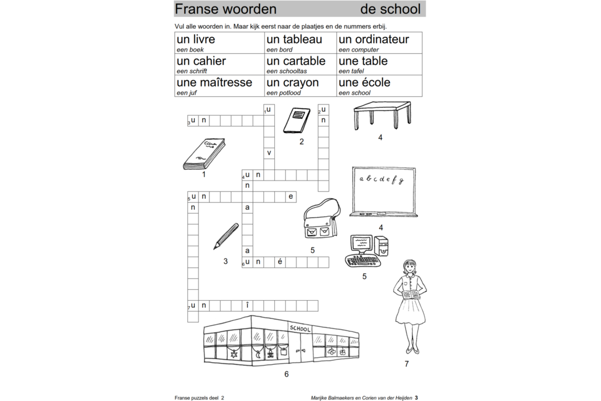 Franse puzzels 2 (5 stuks)
