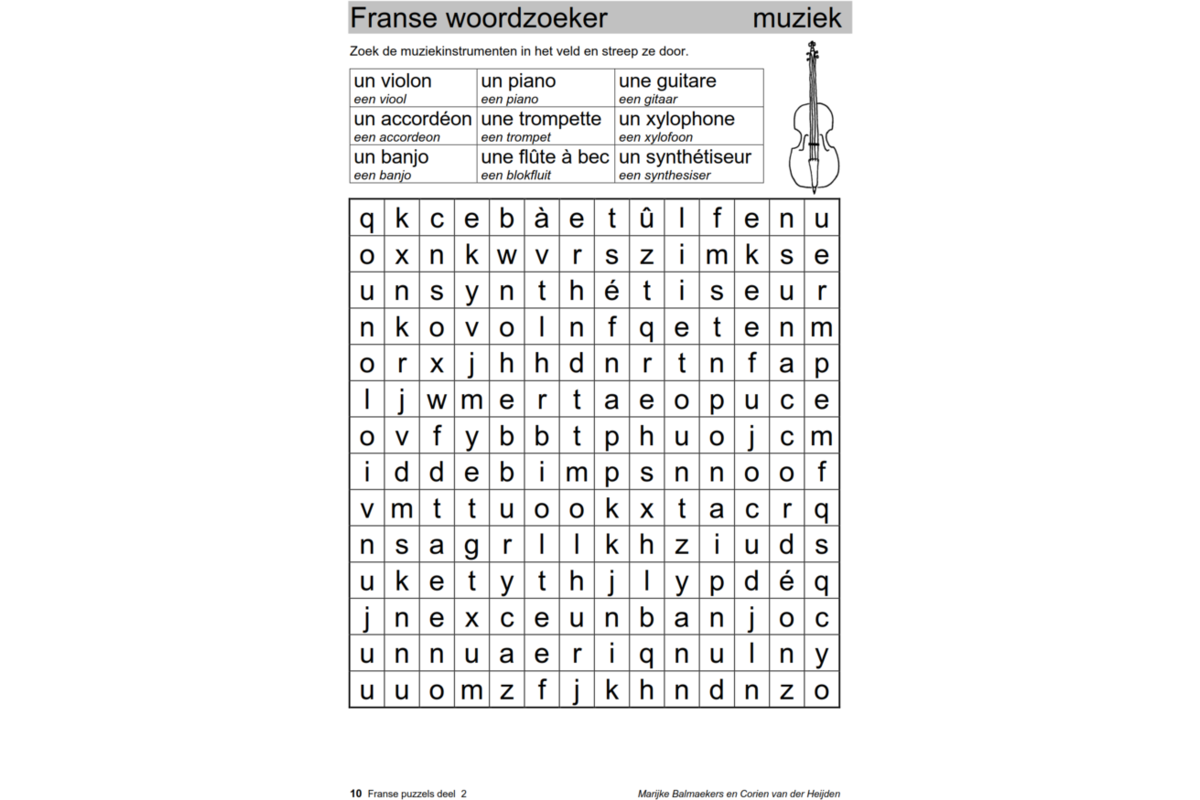 Franse puzzels 2 (5 stuks)