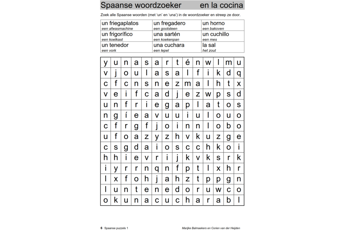 Spaanse puzzels 1 (5 stuks)