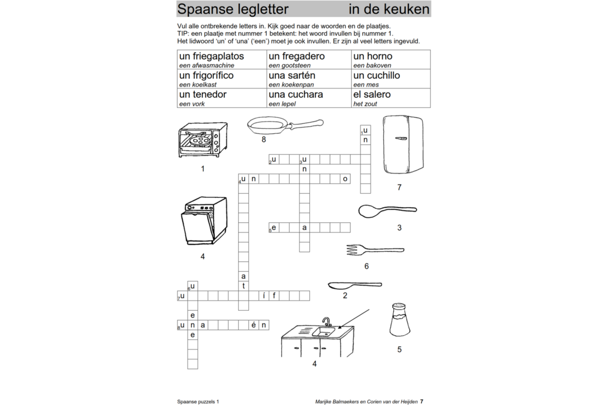 Spaanse puzzels 1 (5 stuks)