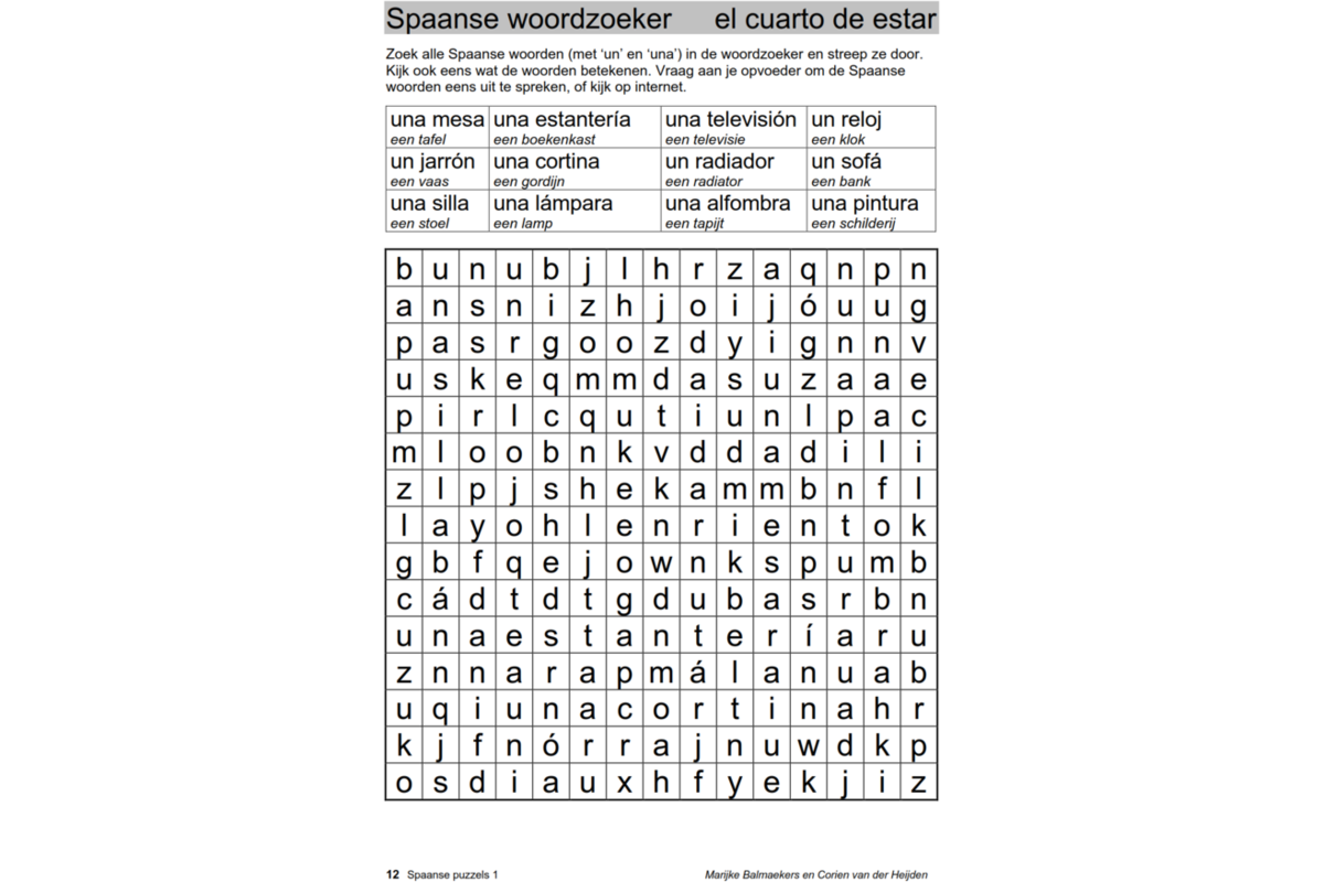 Spaanse puzzels 1 (5 stuks)
