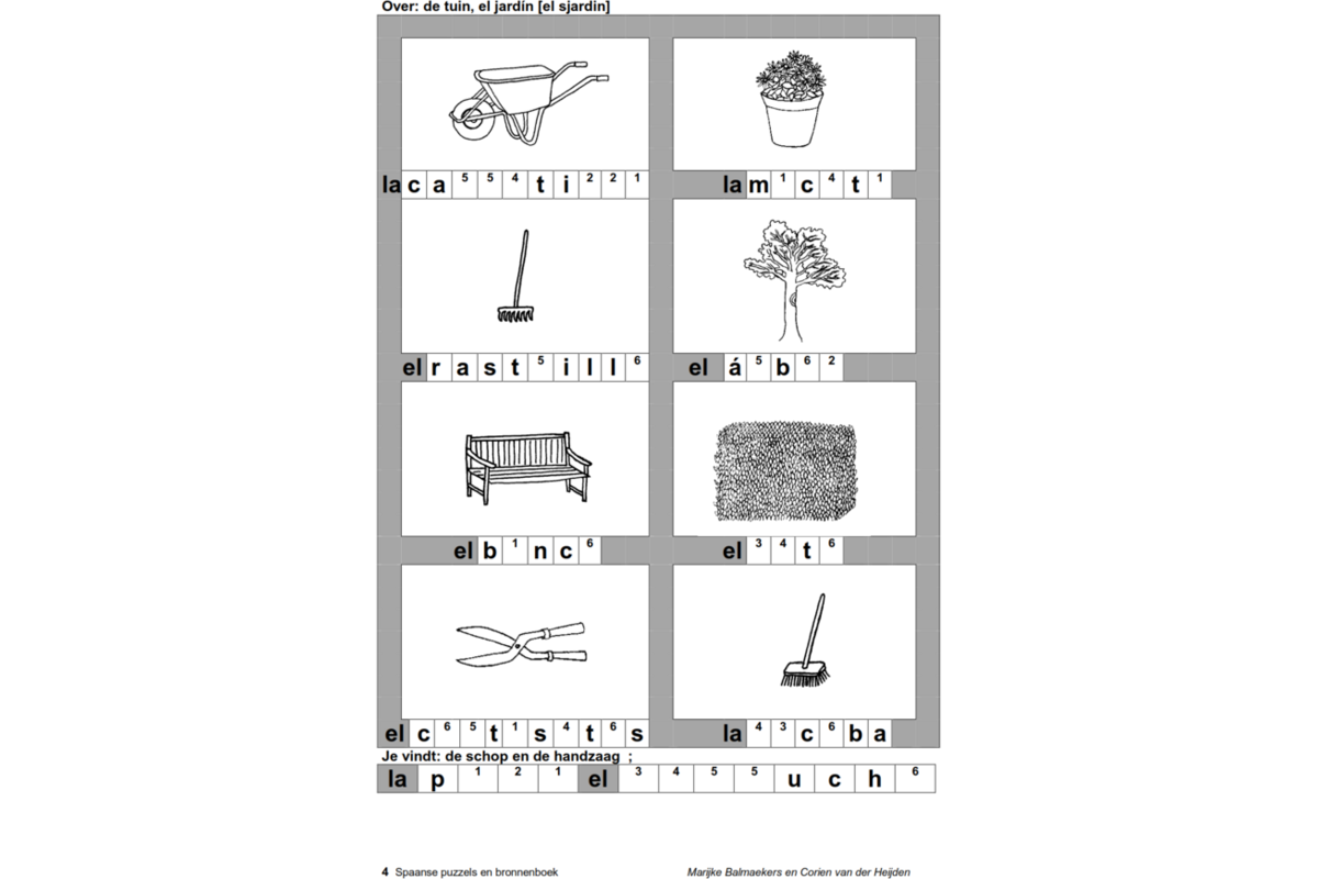 Spaanse puzzels bronnenboek (5 stuks)