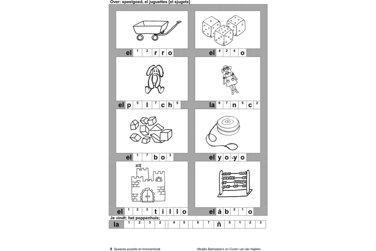 Spaanse puzzels bronnenboek (5 stuks)