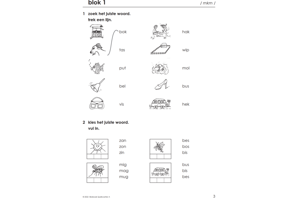 Blokboek spelkwartier A groep 3 - 4 (5 stuks)