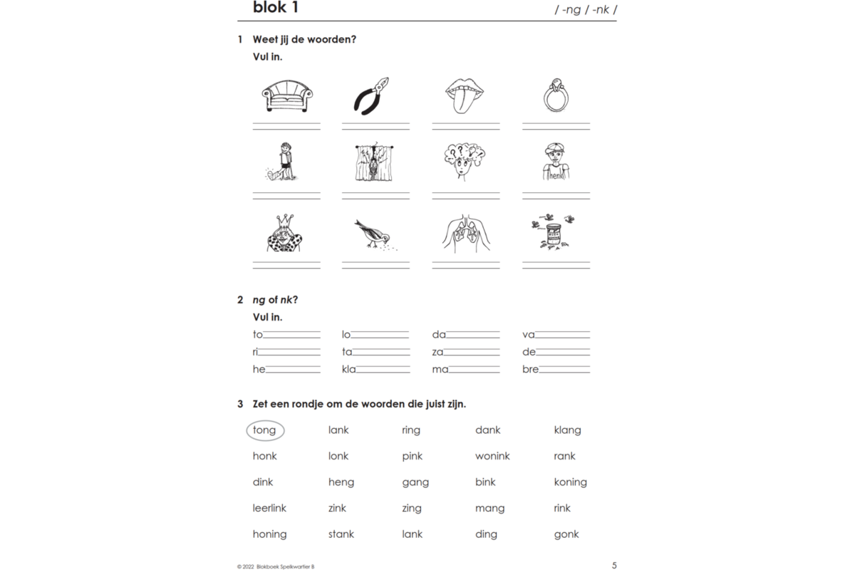 Blokboek spelkwartier B groep 4 - 5 (5 stuks)