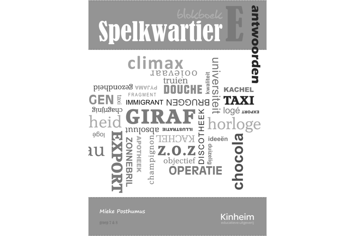 Blokboek spelkwartier E groep 7 - 8 antwoorden