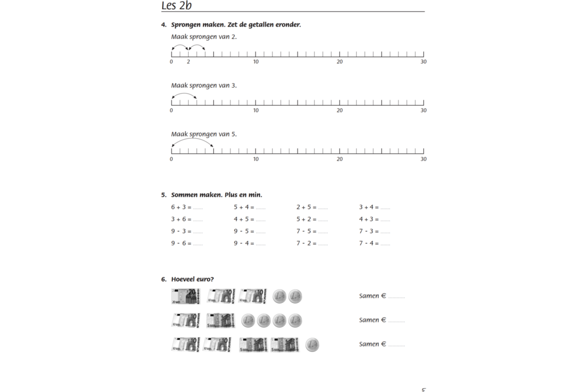 Blokboek rekenen groep 4 (5 stuks)