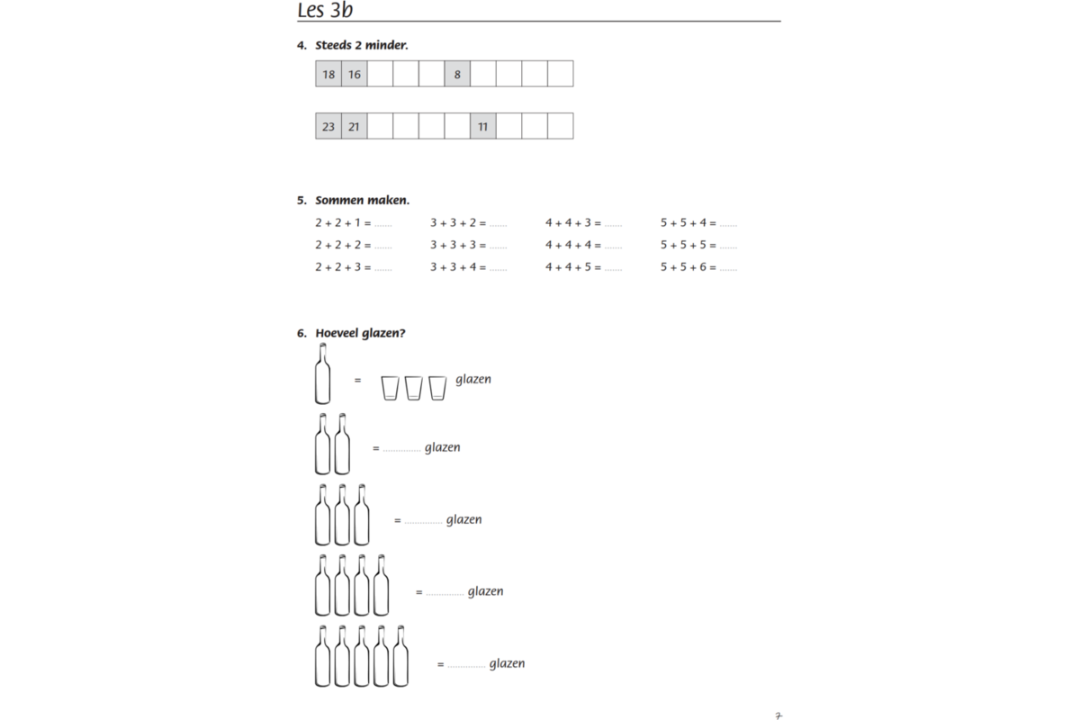 Blokboek rekenen groep 4 (5 stuks)