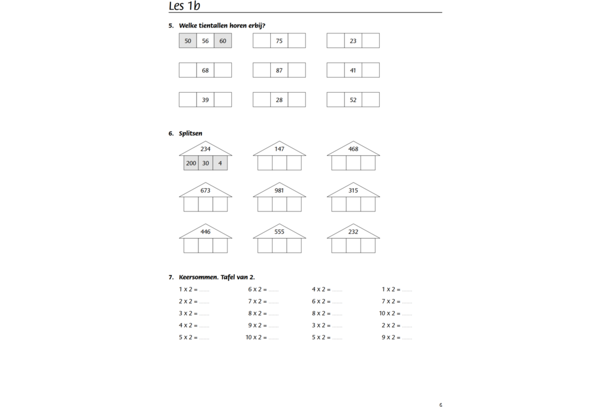 Blokboek rekenen groep 5 (5 stuks)