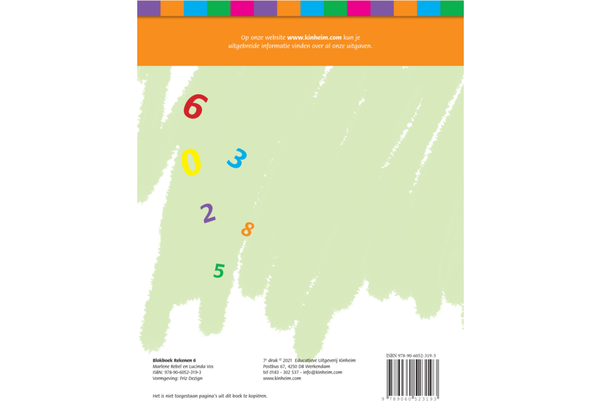 Blokboek rekenen groep 6 (5 stuks)