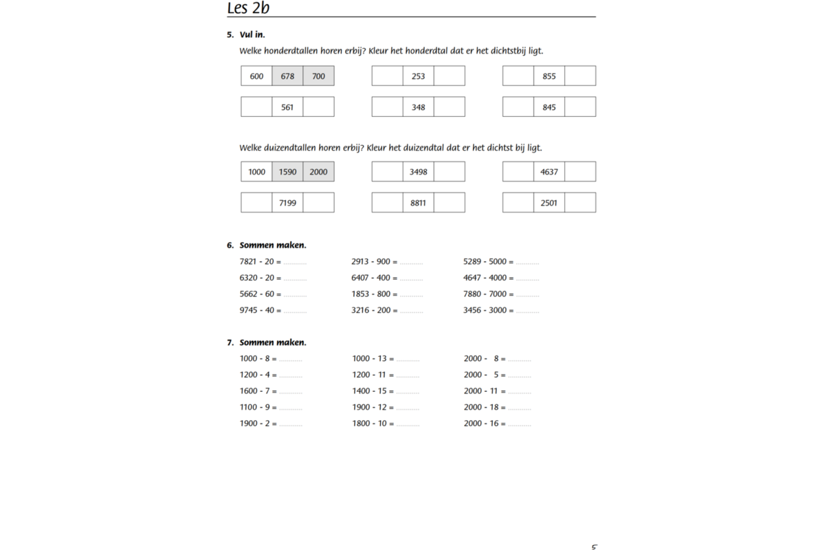 Blokboek rekenen groep 6 (5 stuks)