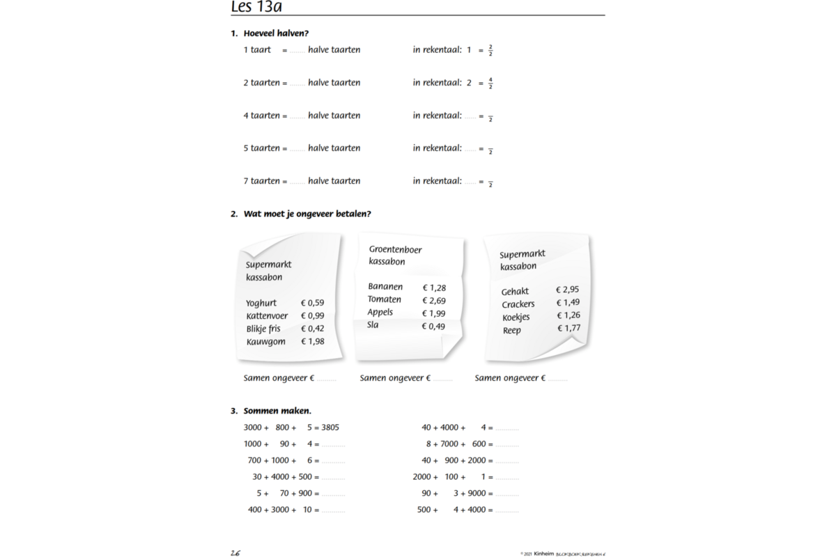 Blokboek rekenen groep 6 (5 stuks)