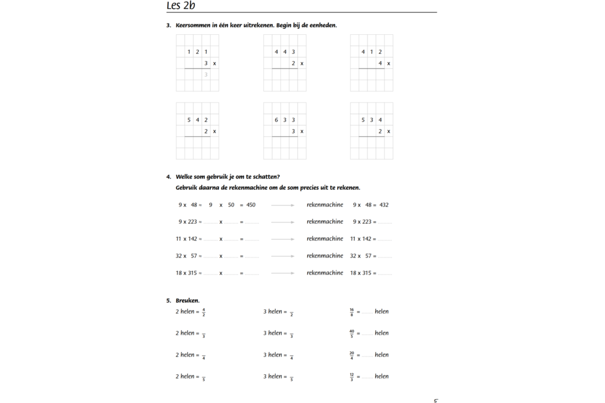 Blokboek rekenen groep 7