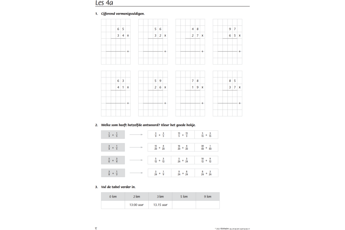 Blokboek rekenen groep 8 (5 stuks)