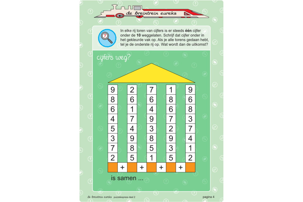 De breintrein eureka 2 groep 2-3 (5 stuks)