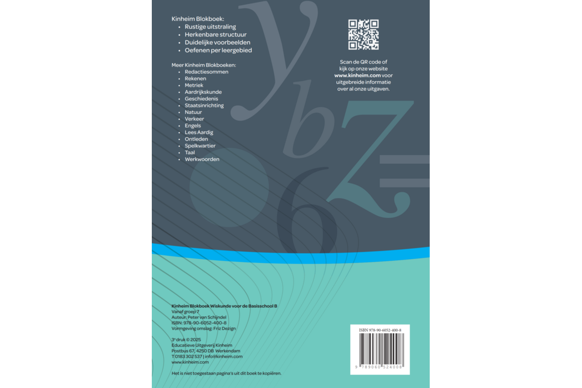 Blokboek Wiskunde voor de Basisschool B (5 stuks)