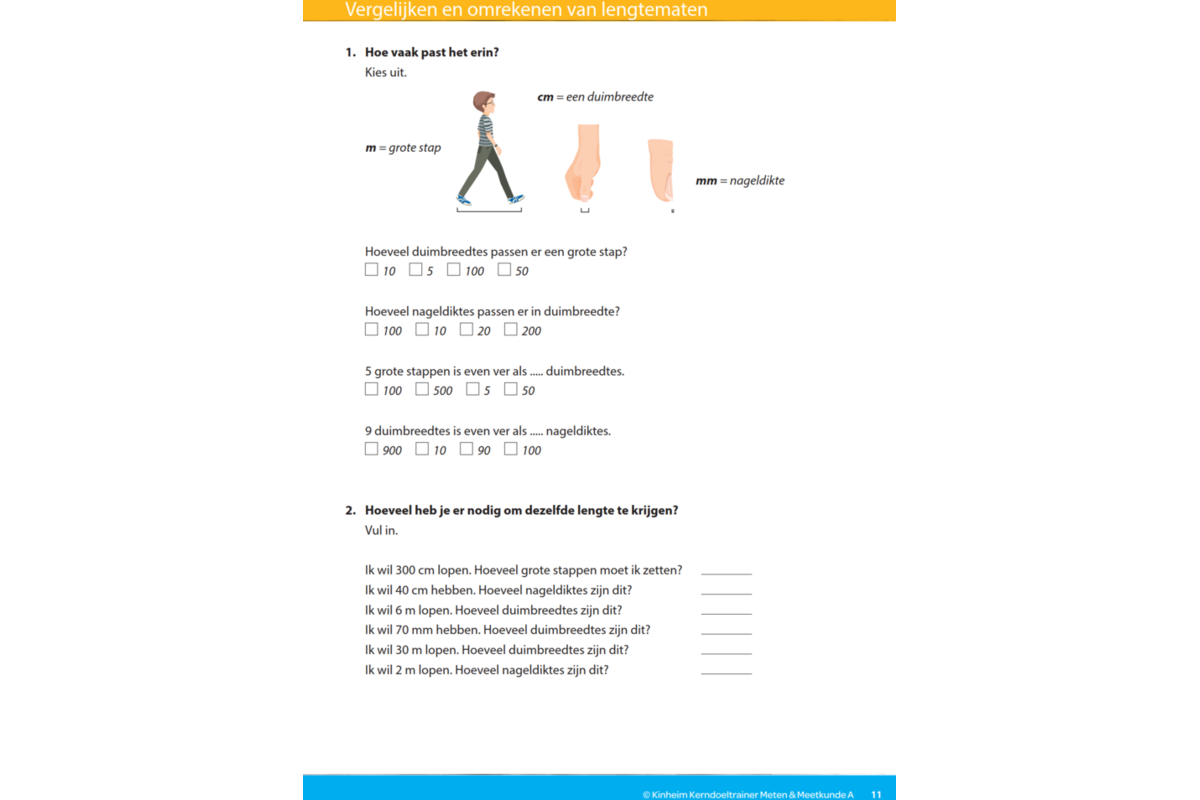 Kerndoeltrainer Meten & Meetkunde A (5 stuks)