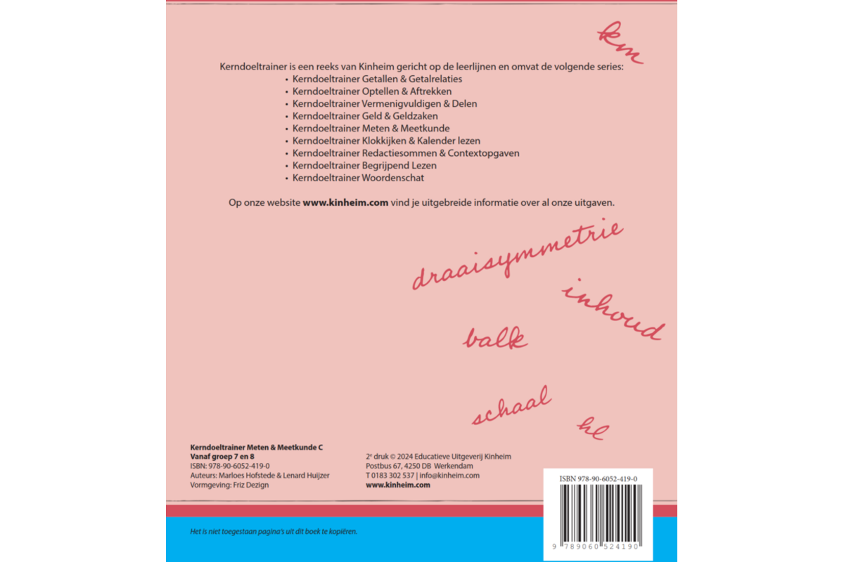 Kerndoeltrainer Meten & Meetkunde C (5 stuks)