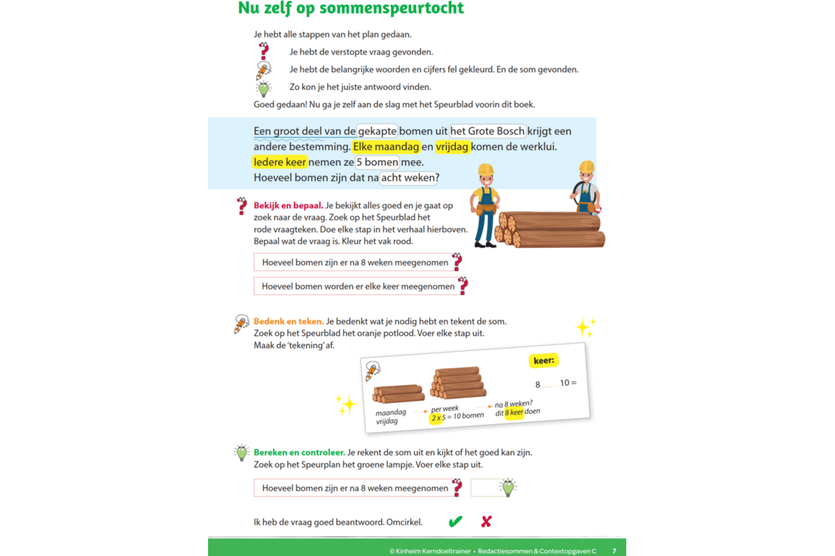 Kerndoeltrainer Redactiesommen & Contextopgaven C (5 stuks)