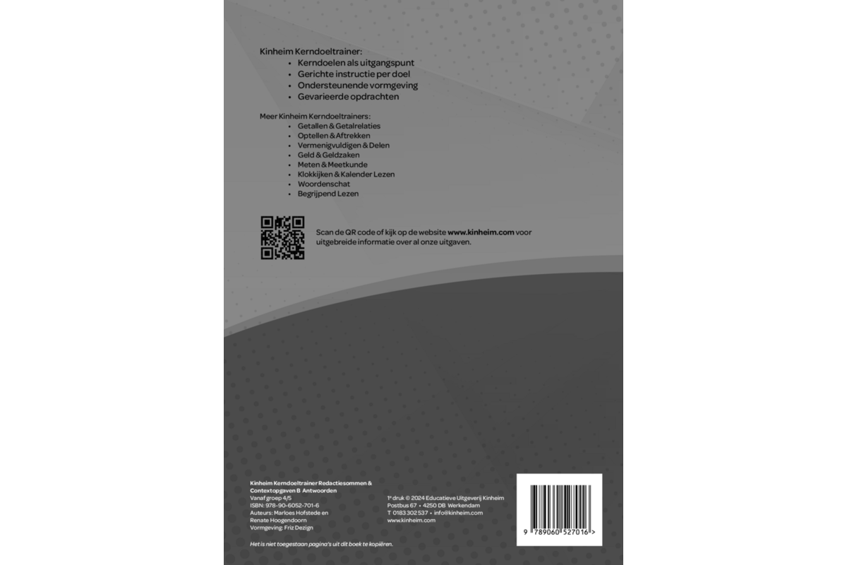Kerndoeltrainer Redactiesommen & Contextopgaven B antwoorden