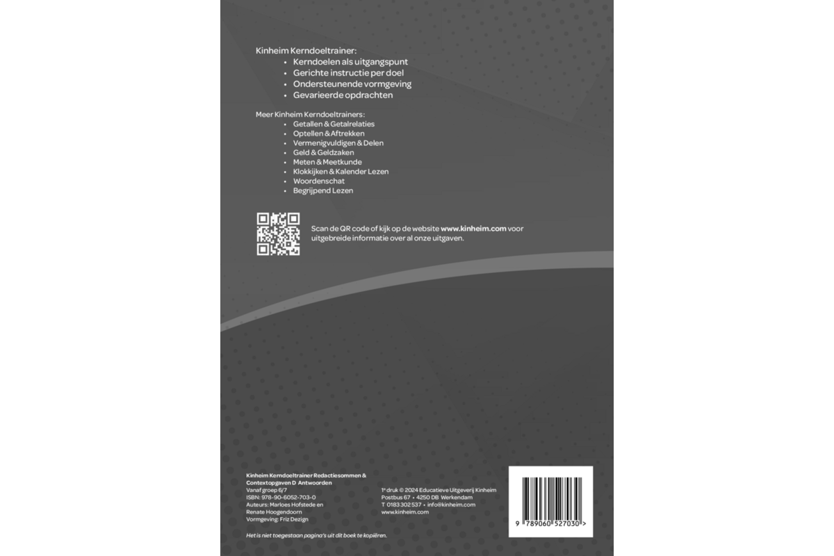 Kerndoeltrainer Redactiesommen & Contextopgaven D antwoorden