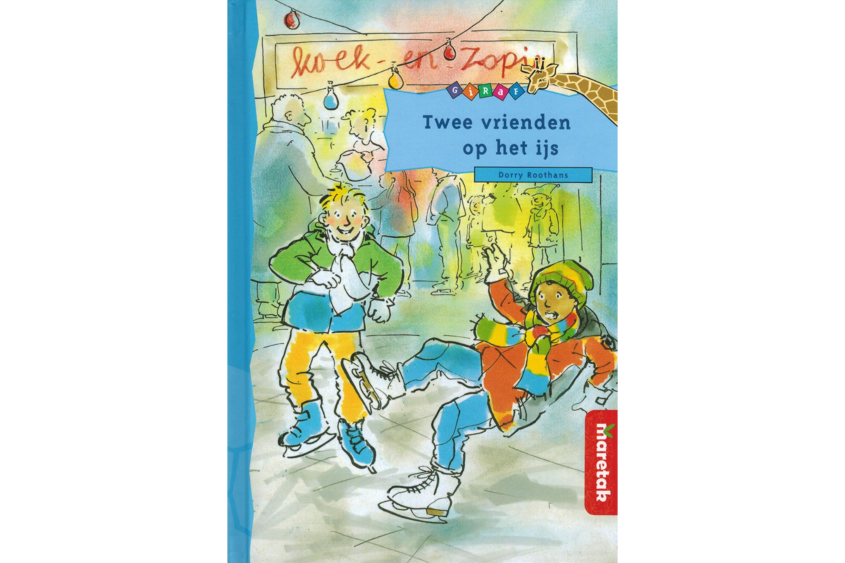 Twee vrienden op het ijs- avi E4 (Giraf 6)
